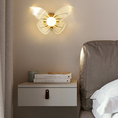 Creative Gold Double Layer Overlap Design LED Semi-flush Mount Light
