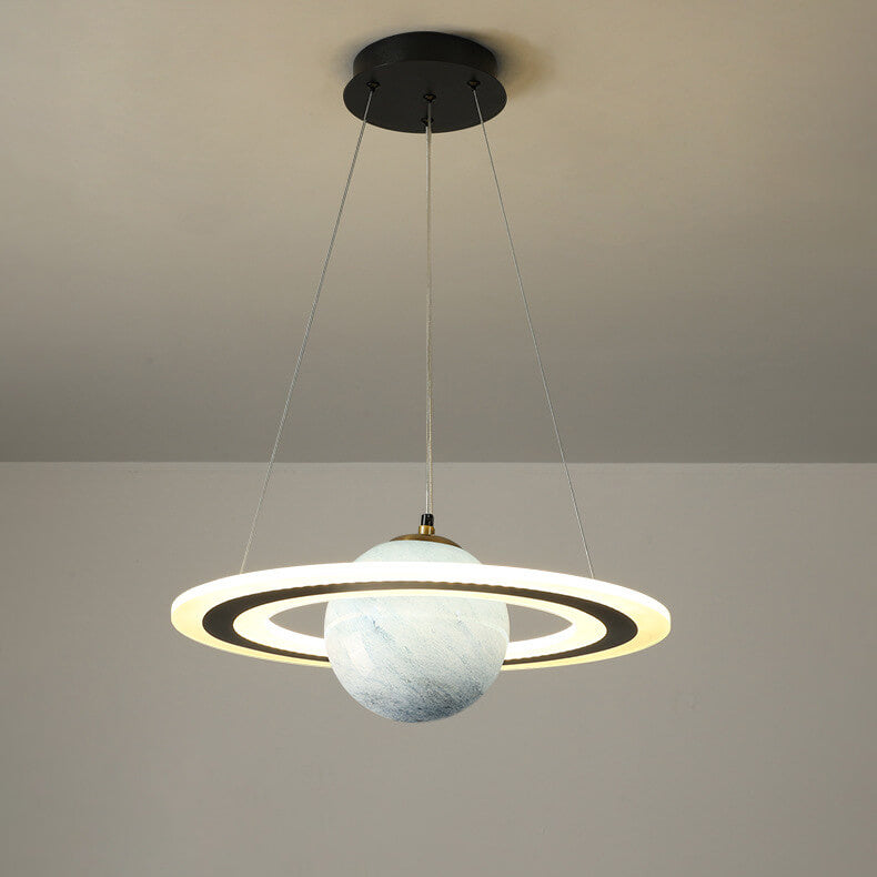 Lumendat Modern Creative Space Planet Circle Kids LED Chandelier Lumendat