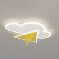 Lumendat Creative Cartoon Clouds Airplane LED Kids Flush Mount Ceiling Light Lumendat
