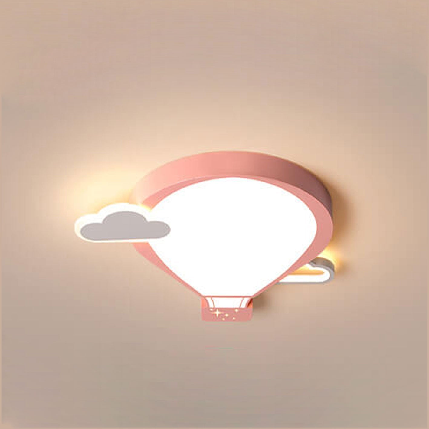 Lumendat Cartoon Hot Air Balloon Kid LED Flush Mount Ceiling Light Lumendat
