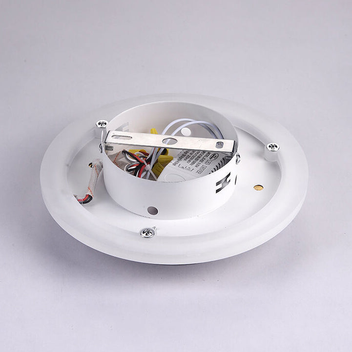 Nordic Simple Acrylic Square Circle Iron LED Flush Mount Ceiling Light BulbSquare