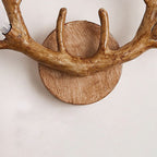 Nordic Creative Resin Antler Tree Branch Glass Ball 6-Light Wall Sconce Lamp Lumendat
