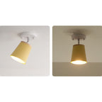 Nordic Macaron Column 1-light Semi-flush Mount Ceiling Light