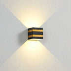 Outdoor Minimalist Square Cube Aluminum Waterproof LED Wall Sconce Lamp Lumendat