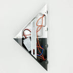 Modern Creative Aluminum Acrylic Stereo Triangle Pyramid Design LED Wall Sconce Lamp