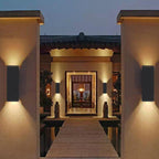 Modern Minimalist Square Column LED Luminous Outdoor Waterproof Wall Sconce Lamp Lumendat
