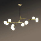 Modern Creative Magic Bean Branch Glass 12/18/24 Light Chandelier Lumendat