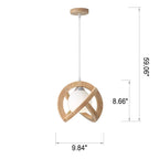 Japanese Wabi-sabi Log 1-Light Pendant Light