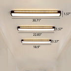 Nordic Minimalist Long LED Flush Mount Ceiling Light BulbSquare