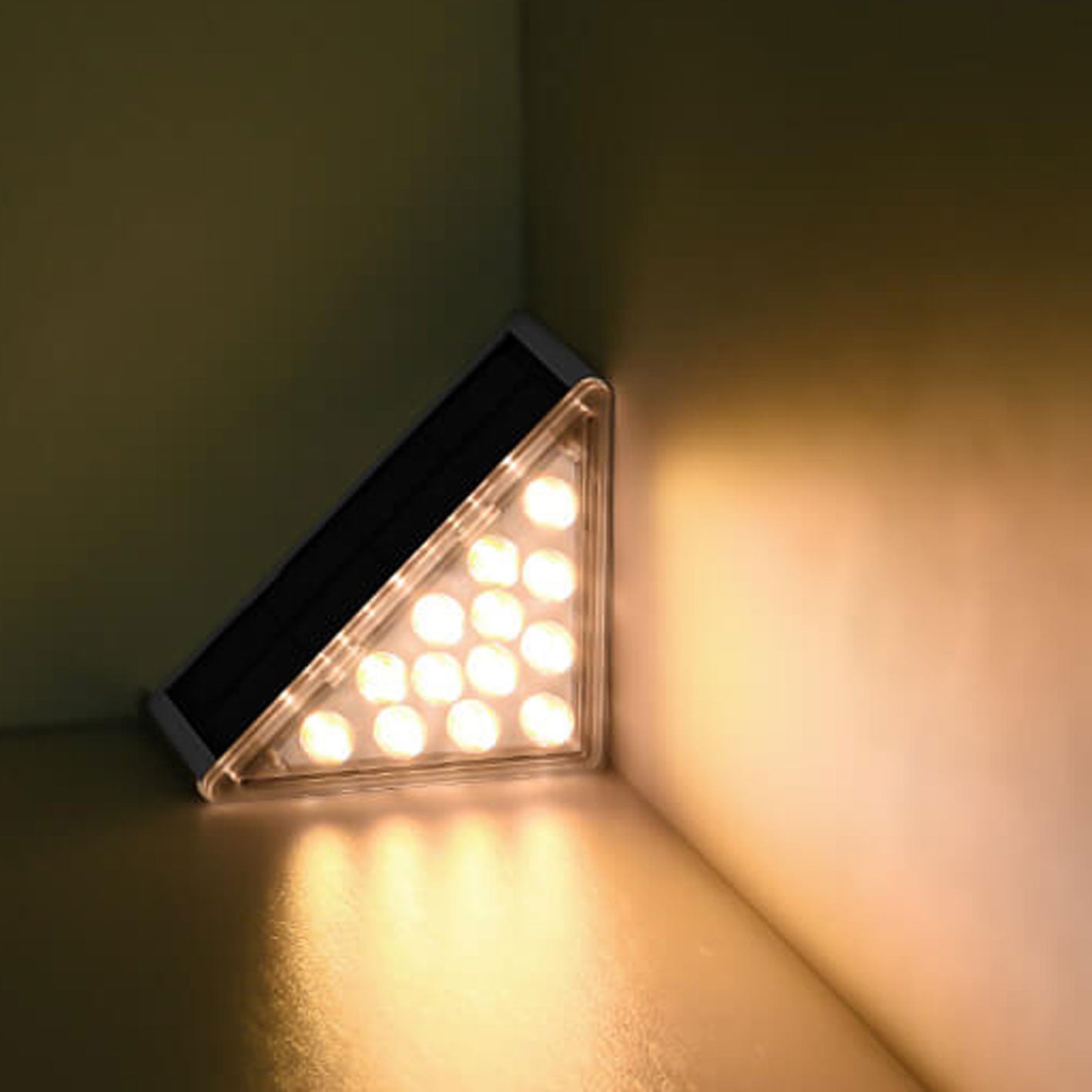 Solar Waterproof Stereo Triangle LED Outdoor Stair Lamp Lumendat