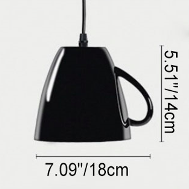 Contemporary Creative Teacup Teapot Resin 1-light Pendant Light for Living Room