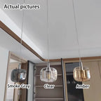 Modern Clear Glass 1-light Cube Pendant Light modern luxury lighting fixture