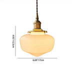 Nordic Vintage Lantern Brass Glass 1-light Pendant Light Lumendat