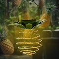 Solar Pineapple Iron Lantern LED Copper Wire Outdoor Waterproof Garden Decorative Hanging Lights Lumendat