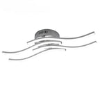 Simple Line Wave LED Semi-flush Mount Ceiling Light