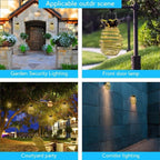 Solar Pineapple Iron Lantern LED Copper Wire Outdoor Waterproof Garden Decorative Hanging Lights Lumendat