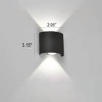 Modern Outdoor Arc Up and Down Spotlight LED Outdoor Waterproof Wall Sconce Lamp