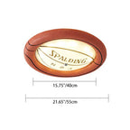 Creative Resin Basketball LED Flush Mount Ceiling Light BulbSquare