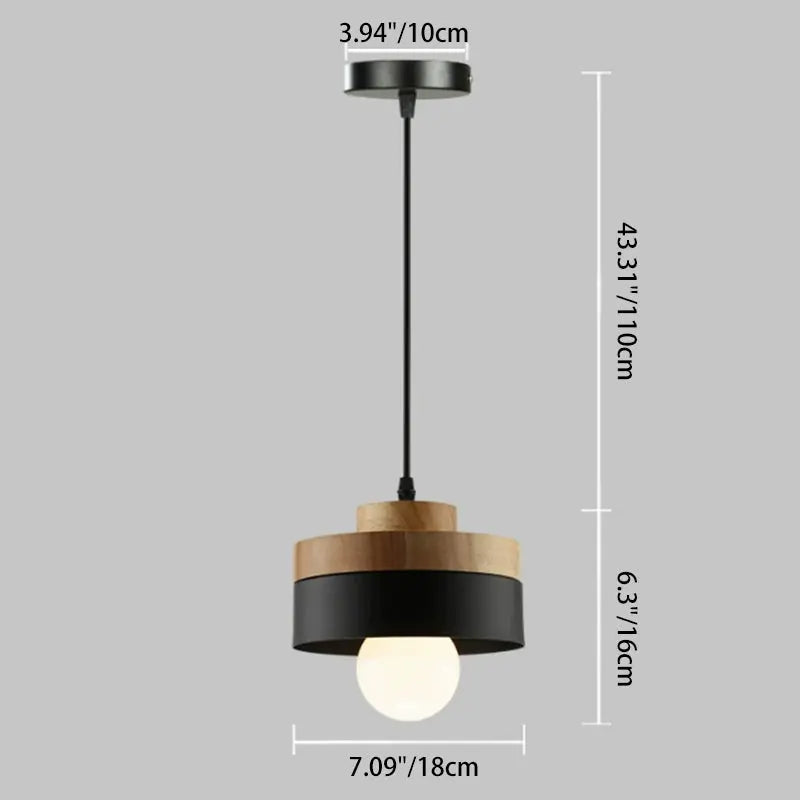 Nordic Round/square 1-light Pendant Light Lumendat