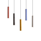 Nordic Colorful Terrazzo Cylindrical Shape LED Pendant Light BulbSquare