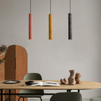 Nordic Colorful Terrazzo Cylindrical Shape LED Pendant Light BulbSquare