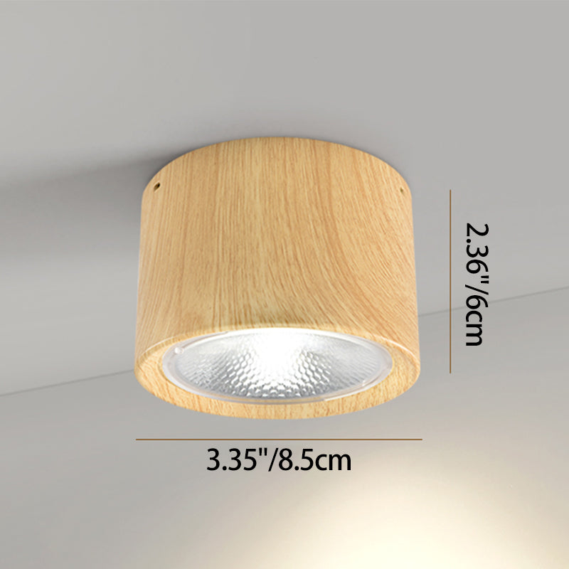 Nordic Cylinder Spotlight LED Flush Mount Ceiling Light BulbSquare
