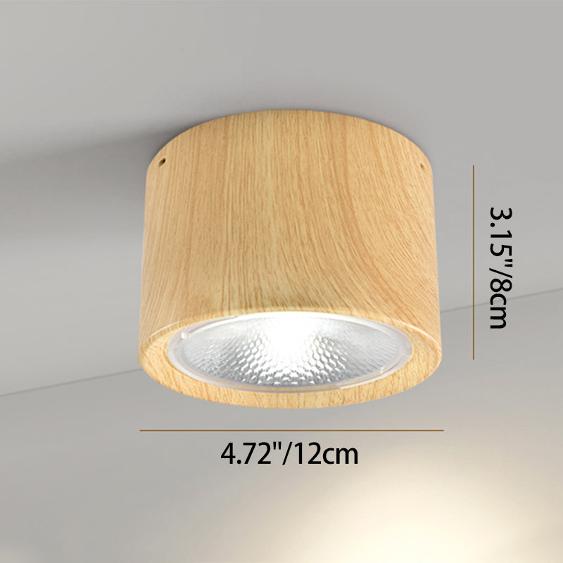 Nordic Cylinder Spotlight LED Flush Mount Ceiling Light BulbSquare
