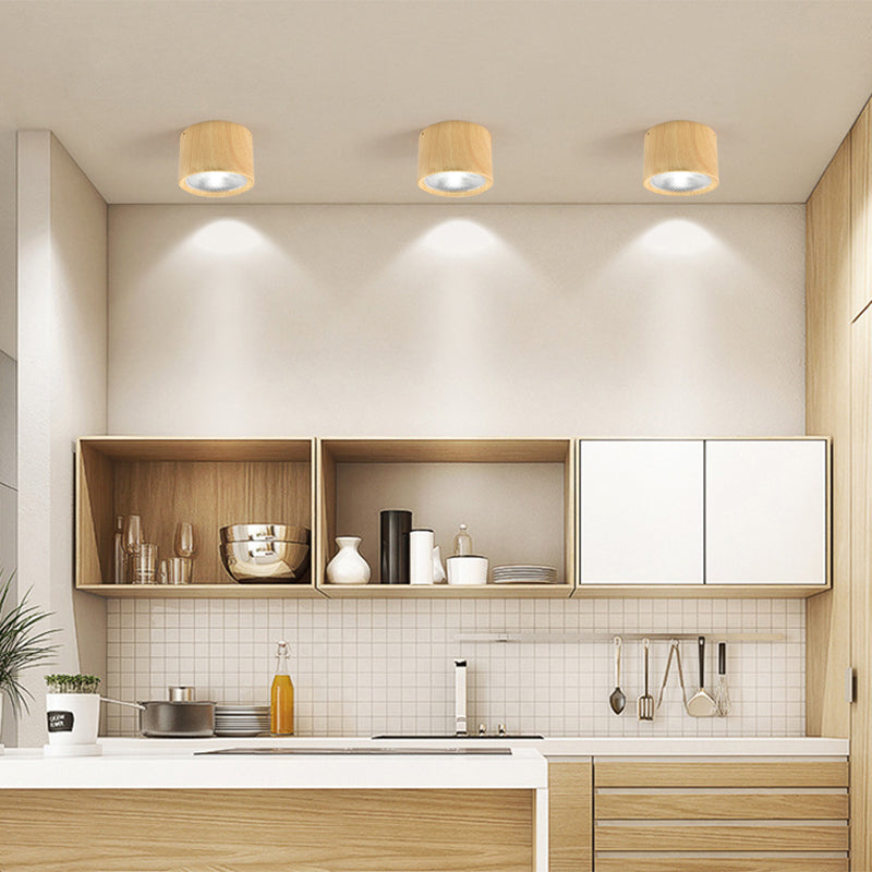 Nordic Cylinder Spotlight LED Flush Mount Ceiling Light BulbSquare