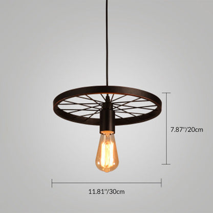 Industrial Creative Personality Wrought Iron Wheels 1/3/6-light Chandelier