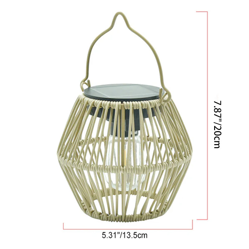 Modern Minimalist Solar Waterproof Lantern Oval ABS Hardware LED Outdoor Light For Garden Lumendat