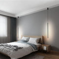 Minimalist Line 1-light Adjustable Long Line LED Pendant Light BulbSquare
