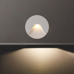 Modern Minimalist Aluminum Round Recessed LED Wall Sconce Lamp For Hallways