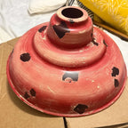 Retro Red Rust 1-light Dome Pendant Light Lumendat