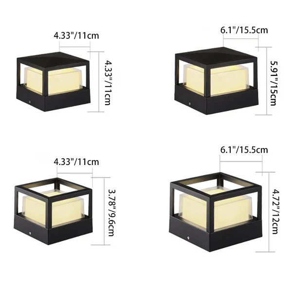 Industrial Waterproof Aluminum Cylinder LED Outdoor Lawn Landscape Light Lumendat