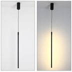 Minimalist Line 1-light Adjustable Long Line LED Pendant Light BulbSquare