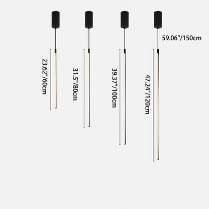 Minimalist Line 1-Light Adjustable Long Line LED Pendant Light