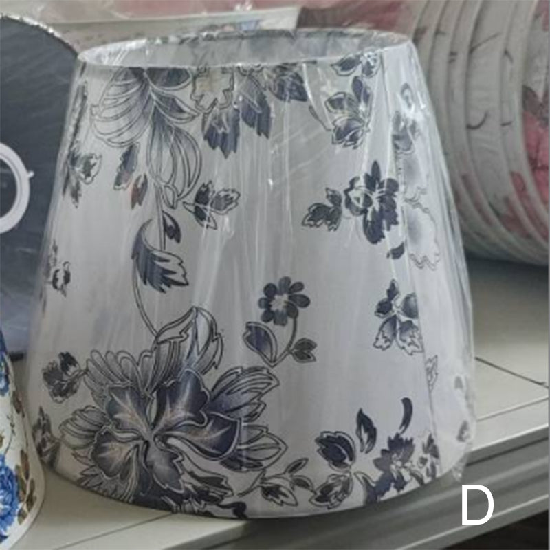 Modern Simple Floral Fabric Iron Vase Base 1-Light Table Lamp Lumendat