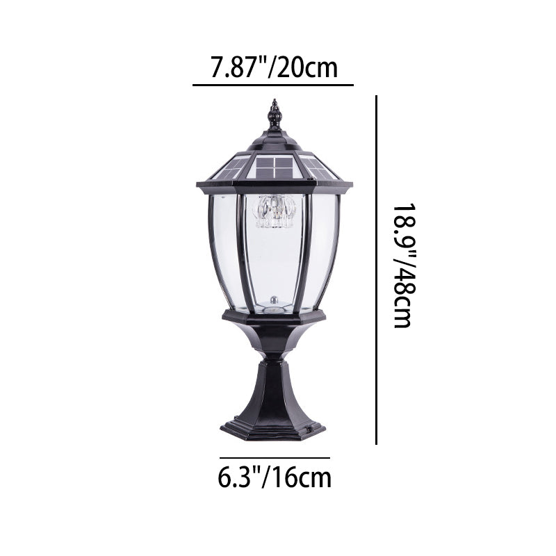 Outdoor Solar Waterproof Aluminum Glass 1-Light Lawn Landscape Light Lumendat