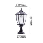Outdoor Solar Waterproof Aluminum Glass 1-Light Lawn Landscape Light Lumendat