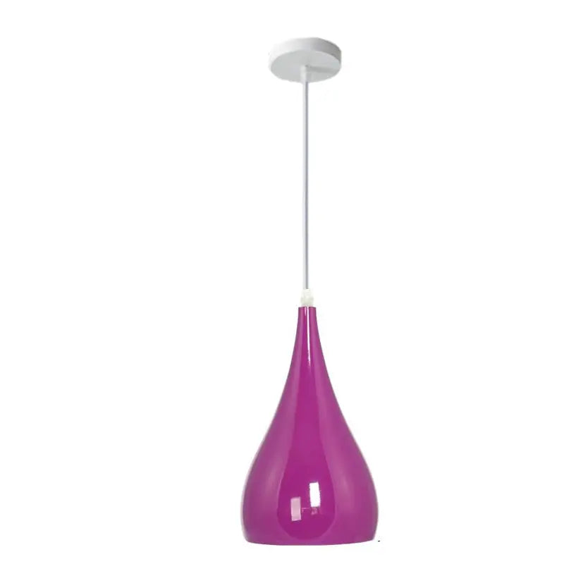 Contemporary Nordic Iron Wood Aluminum Gourd Water Drop 1-light Pendant Light for Dining Room Lumendat