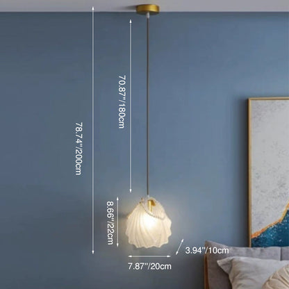 Creative Light Luxury Pearl Shell 1-Light Pendant Light