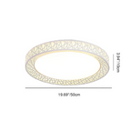 Modern Creative Round Bird's Nest Iron LED Flush Mount Ceiling Light