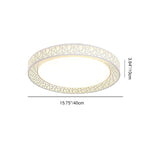 Modern Creative Round Bird's Nest Iron LED Flush Mount Ceiling Light