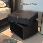 Vintage Rotatable Nightstand - Durable & Sturdy Plywood Side Table For Bedroom Lumendat
