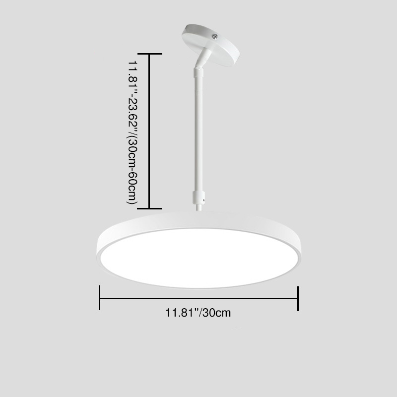 Contemporary Scandinavian Macaron Universal Adjustable Round Cylinder Iron Acrylic LED Pendant Light for Bedroom