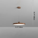 Modern Minimalist Round Cylindrical Iron Acrylic LED Pendant Light for Living Room