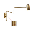 Contemporary Nordic Iron Cylinder Long Pole Swing Arm Wall Sconce Lamp for Bedroom
