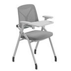 Multi-Function Adjustable Armrests & Foldable Design Desk Chair - Minimalist Office Chair With 180° Flip Desk & Ergonomic Support For Home Office Lumendat
