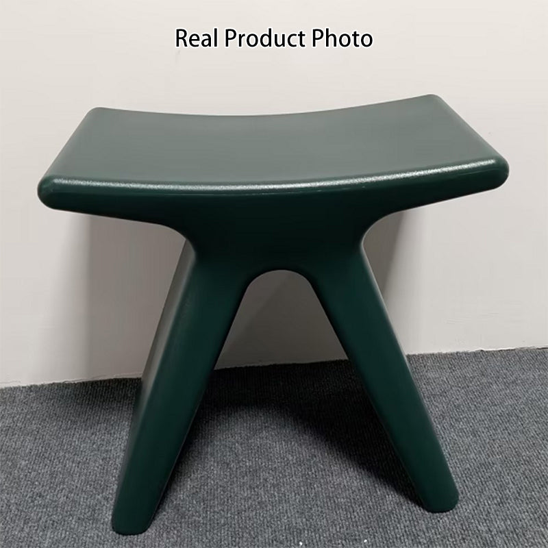 Lumendat Modern Minimalist Geometric PE Plastic Kids Low Stool Backless Armless For Hallway Lumendat