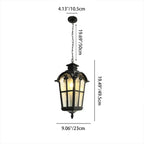 Traditional European Die-cast Aluminum Outdoor Waterproof 1-light Pendant Light for Outdoor BulbSquare